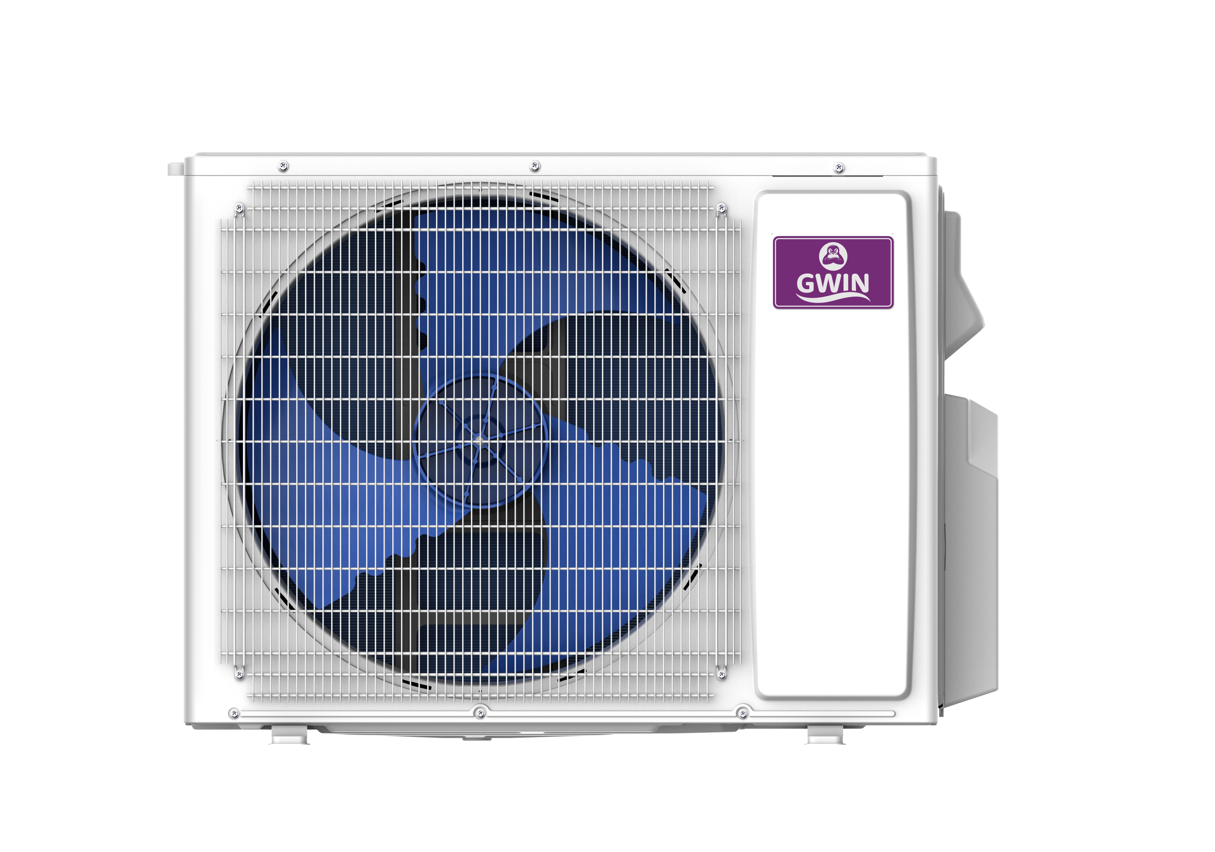 GWIN 16k BTU 22 SEER2 230V Two Zone Ductless Mini Split Complete System condenser only front facing view