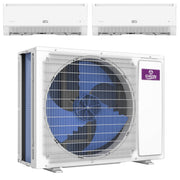 GWIN 18k BTU 22 SEER2 230V Two Zone Ductless Mini Split Complete System