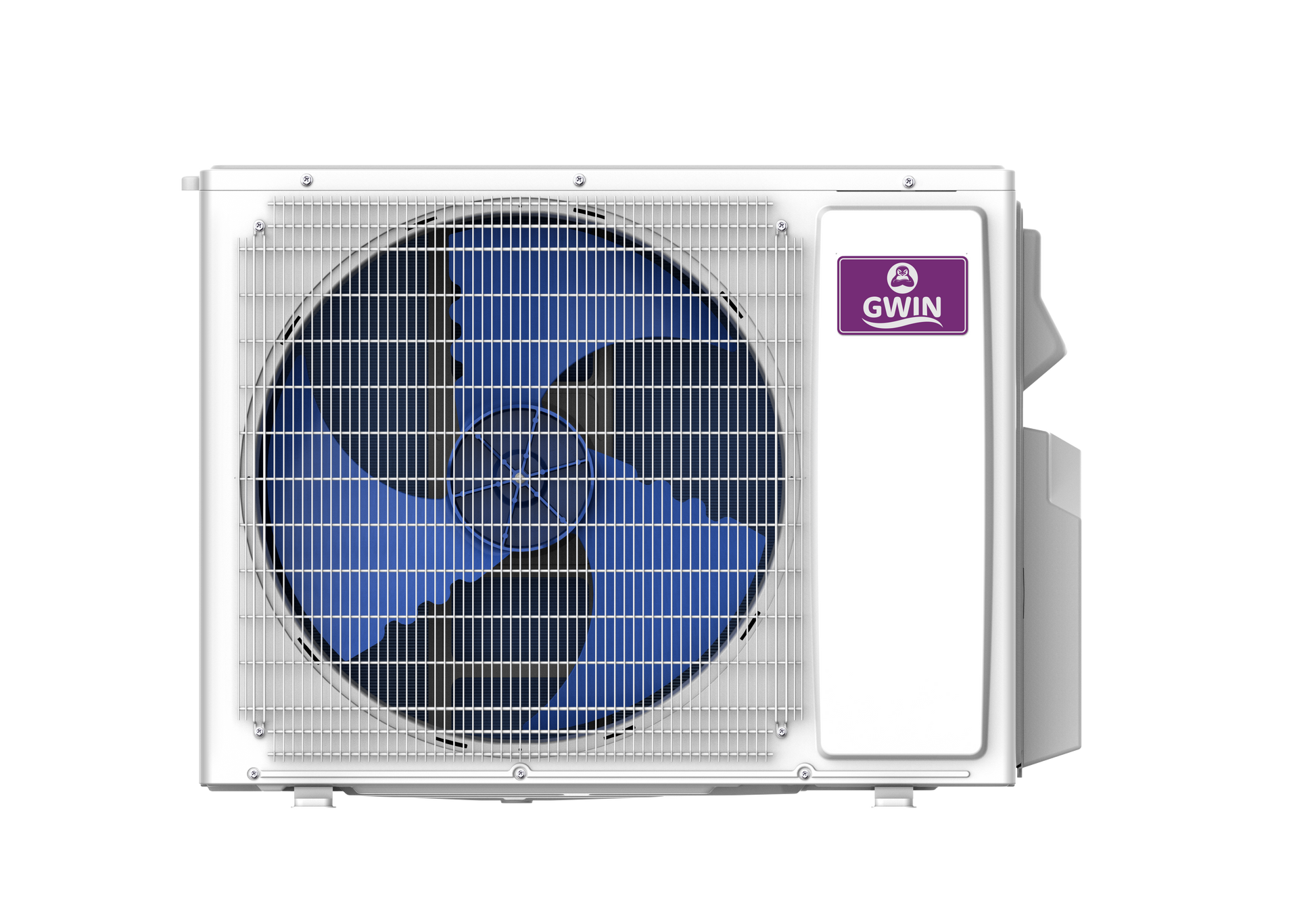 GWIN 24k BTU 22 SEER2 230V Two Zone Ductless Mini Split Complete System condenser only front facing view