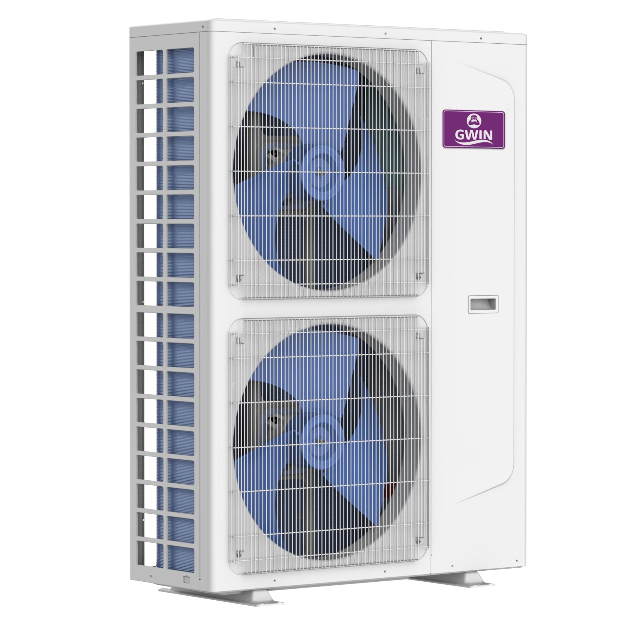 GWIN 30k BTU 22 SEER2 230V Two Zone Ductless Mini Split Complete System Condenser Only Left Facing View