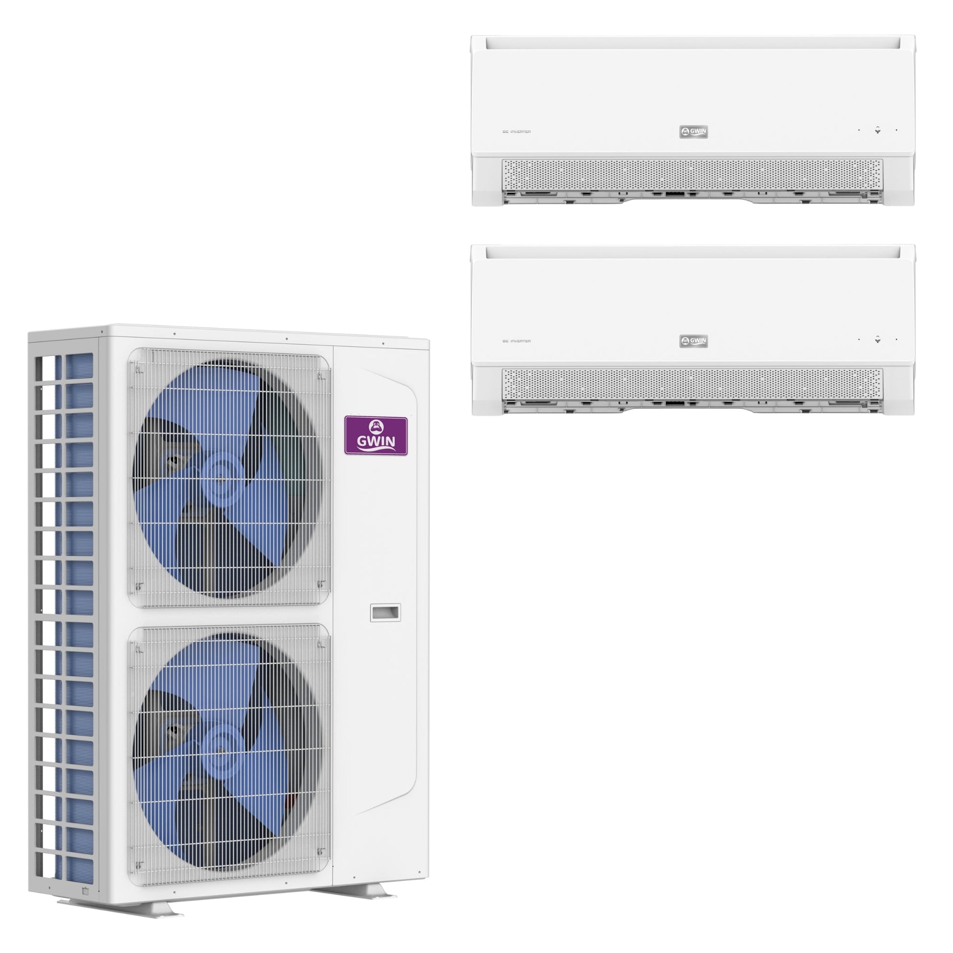 GWIN 42k BTU 22 SEER2 230V Two Zone Ductless Mini Split Complete System