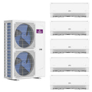 GWIN 46k BTU 22 SEER2 230V Five Zone Ductless Mini Split Complete System
