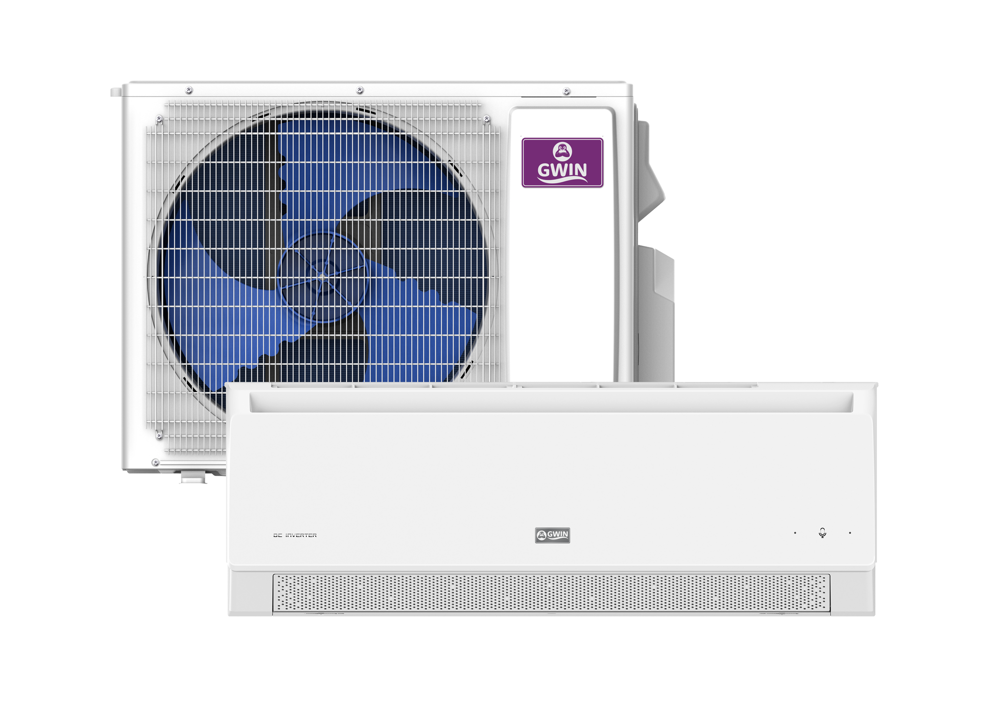 GWIN 24,000 BTU 25 SEER2 230V  Single Zone Ductless Mini-Split Complete System With 16 Foot Line Set And Communication Wire